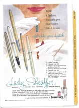 Vintage 1959 Lady Sheaffer Pen/Kodak Camera Ad-National Geographic - £5.81 GBP