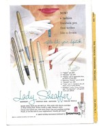 Vintage 1959 Lady Sheaffer Pen/Kodak Camera Ad-National Geographic - £5.48 GBP