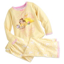 Disney Store Belle Sleep Set Pajamas Princess Pj Pals New - $49.95