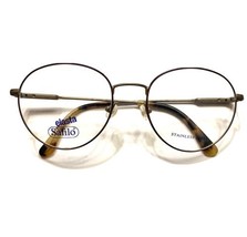 Safilo Elasta4583 brushed brown tortoise metal full rim eyeglasses made in Italy - £69.65 GBP