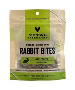 Vital Essentials Freeze Dried Cat Treats, Rabbit Bites 0.9 oz - £9.31 GBP
