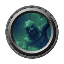 The Creature from the Black Lagoon Watches You Porthole Wall Decal - £4.67 GBP+
