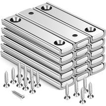 TRYMAG Neodymium Bar Magnets with Countersunk Hole, 80 Lbs Rectangular - £23.39 GBP