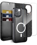 NEW iPhone 13 Wallet Case with Card Holder, 0[2 in 1] PU Leather Flip Fo... - $15.47 CAD