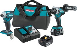 Makita XT288T 18V LXT® Lithium-Ion Brushless Cordless 2-Pc. Combo Kit (5.0Ah) - £299.98 GBP