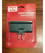 Merry Brite Swivel Wall Tap 3 Polarized Outlets #274458 (NEW) - £3.48 GBP