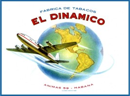 1331.Cuban Design Cigar Label Poster"Dinamico"Home Bar art interior wall decor - $16.20+