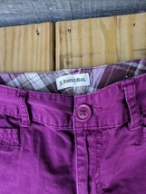 St. Johns Bay Hi-Rise Deep Purple Shorts Women&#39;s 4 Pockets  Sz 4 - £9.32 GBP