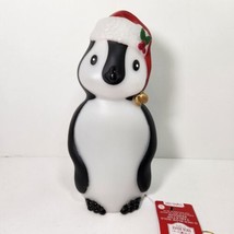 CHRISTMAS BLOW MOLD TABLETOP PENGUIN LIGHTS UP NEW  11&quot; SANTA HAT HOLIDAY - £15.45 GBP