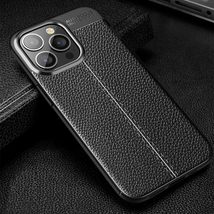 Generic Case for iPhone 16 (Color: Black)  Grain Pattern Hard Back Hard... - $43.92