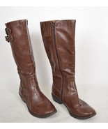 Born B.O.C. Ridding Boots Buckles Leather Brown Knee High 8 US - $553.36 MXN