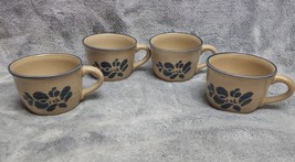 Pfaltzgraff &quot;folk art&quot; coffee/tea cups no chips QTY 4 - £13.44 GBP