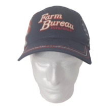 Farm Bureau Insurance American Flag Adjustable Snapback Hat Cap Mesh Back - £10.27 GBP