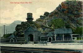 Soda Springs Horse Cart Canon City Colorado CO UNP DB Postcard 1910s - £28.26 GBP