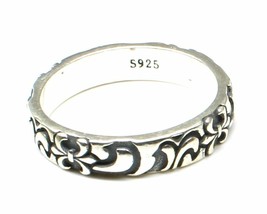 Sólido Estilo 925 Anillo Plata de Ley Liso Unisex Banda 16/56 N º Talla - £24.72 GBP