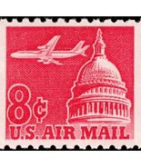 1962 8c Jet Airliner Over Capitol, Coil Scott C65 Mint F/VF NH - €1,58 EUR