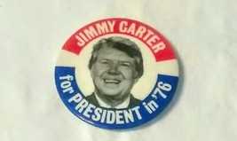Jimmy Carter for President 1976 Campaign Button Pin Georgia Democrat Candidate - £15.04 GBP