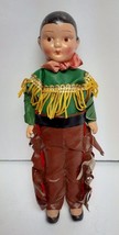 Vintage Western Cowboy Doll Boy 6&quot; Porcelain Bisque - £22.64 GBP