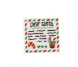 SH Christmas letter Dear Santa Card 2X2 printed piece - $2.42