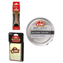 Kiwi Brown Shoe Polish Care Kit 1.13oz + Applicator Brush + 2 Shine Cloths - $22.17