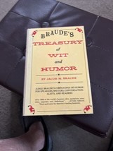 Braude&#39;s Treasury of Wit and Humor - Jacob M. Braude - 1964 HCDJ - VG - B36 - £11.84 GBP