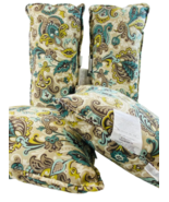 Martha Stewart Decorative Paisley Pillow 4-Piece Set, 16&quot; x 16&quot; and 21&quot; ... - $59.39