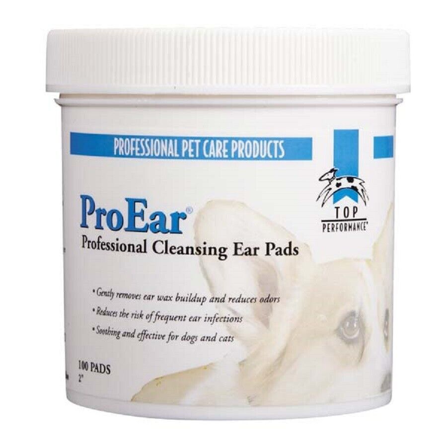 Top Performance 100 ct DOG ProEar Professional EAR CLEANSING PADS Cleani... - $8.99
