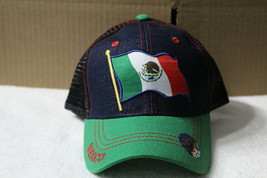 MEXICAN FLAG MEXICO SNAPBACK BASEBALL CAP MESH BACK #2 - £9.80 GBP