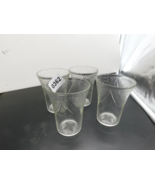  Vintage (4) Royal Lace clear tumblers 4 1/8 x 3 1/4 circa 1930 - £31.47 GBP