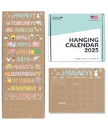 Doodle Kraft Large Wall Calendar | 2025-2026 | 18 Month | Home &amp; Office - £20.16 GBP