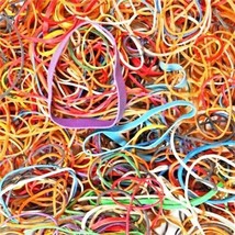 300 Rubber Bands Multi Color Large Medium Small Assorted Red Yellow Blue Green - £16.73 GBP