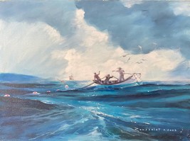 Fishing Oil on Canvas Zug Sea Landscape Sky Boat Art-
show original title

Or... - £75.49 GBP