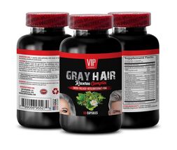 Youthful Hair Support: GRAY HAIR REVERSE Complex with L-Tyrosine, Plant ... - $14.84