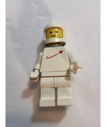 LEGO WHITE CLASSIC SPACE MEN MINIFIGURE ASTRONAUT VINTAGE FIG faded logo - £5.98 GBP