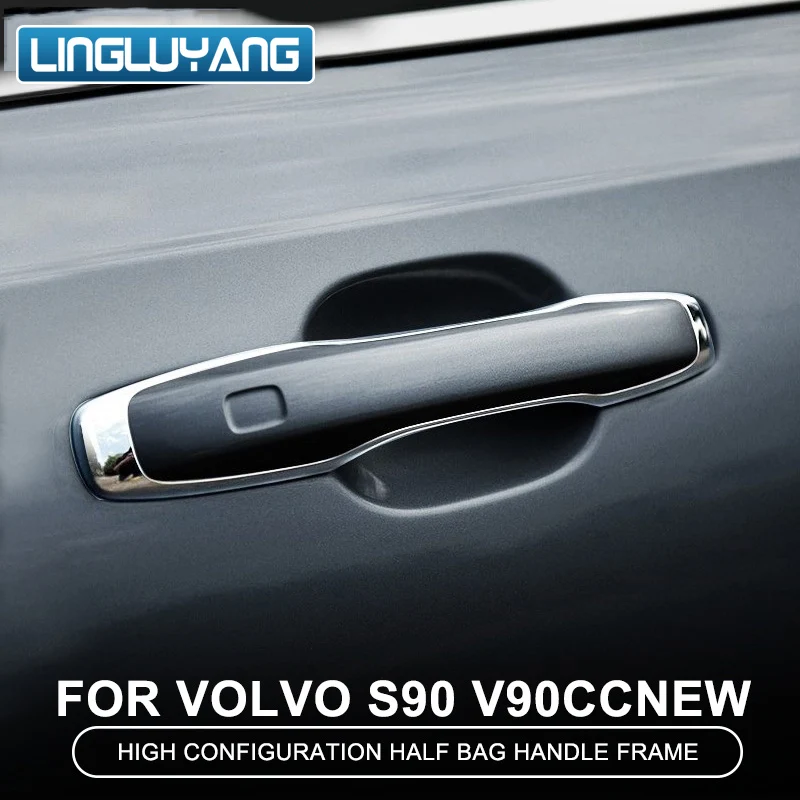  for volvo xc60 xc90 s90 v90 2018 2023 door handle decorative stickers modified outside thumb200