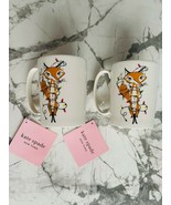 Kate Spade x Lenox Wrapped in Lights Christmas Holiday Fox Mugs Set of 2 - $122.07 CAD