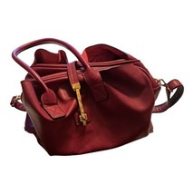 Womens Mellow World Fushia Pink 14 x 8  Satchel Handbag Purse Detachable Strap  - £34.39 GBP