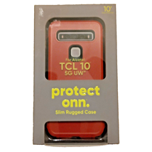 Protect ONN Slim Rugged Phone Case For Alcatel TCL 10 5G UW - Red NEW - $8.95