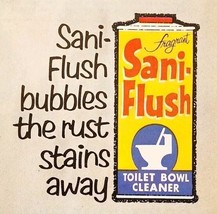 1966 Sani Flush Fragrant Toilet Bowl Cleaner Advertisement Bathroom E91D - $19.99