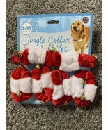 Bow Wow Pet Jingle Collar and Cuff Christmas Set For Dogs Neck Size S/M ... - £3.95 GBP