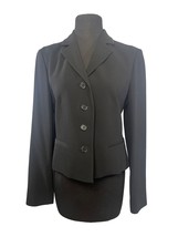 Louben Size 4 Womens Black Polyester Blazer Jacket - $20.78