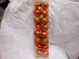 Greenbrier  &quot;Mini Orange Pumpkin Ball Ornaments&quot; NEW 16 PC. 3 Designs - $9.41