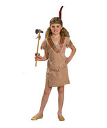 RUBIE&#39;S NATIVE AMERICAN INDIAN GIRL COSTUME 881153 CHILD SIZE LARGE 12-14 - €21,53 EUR