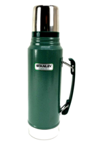 Stanley 16oz Vacuum Bottle Thermos Green Stainless Steel Classic EN 12546-1 - £22.09 GBP