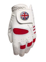 Nuevo Junior Todas Clima Golf Guante. Union Jack Bola Marcador Zurdos Golfista - £6.49 GBP