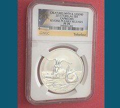 2015 Capricorn Ngc PF70 Er Reverse Proof 1 Oz Silver Coin Myth &amp; Legend Tokelau - £110.58 GBP