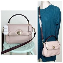 Coach Marlie Top Handle Satchel In Colorblock With Border Quilting Leather NEW - £180.68 GBP