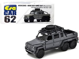 Mercedes Benz G63 AMG 6x6 Pickup Truck with Roof Rack Offroad Gray &quot;1st Special - £20.52 GBP