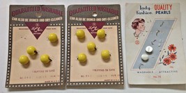 Le Chic Vintage Lot of Sewing Buttons Yellow Craft Supplies - £4.63 GBP