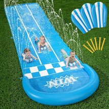 Slip and Slide Lawn Toy -Lawn Water Slides Summer Slip Waterslide for Ki... - £22.74 GBP